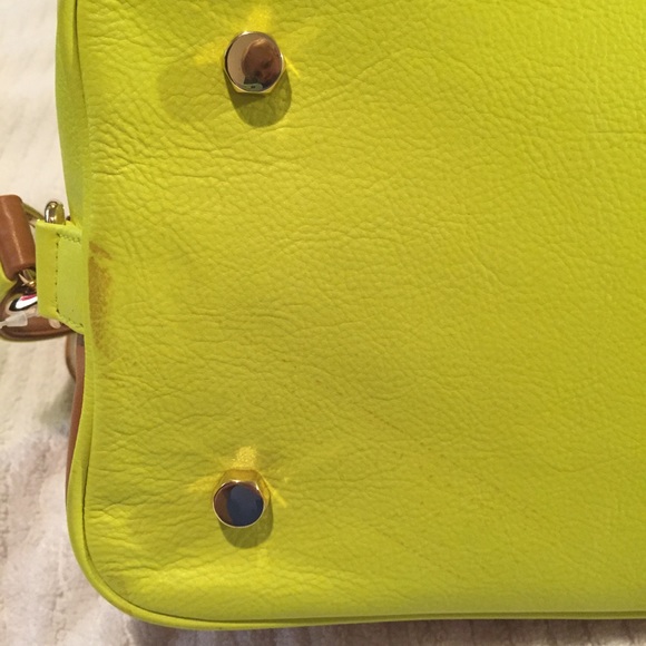 *SOLD* Rebecca Minkoff MAB Mini SatchAlmond/Neon Y - Picture 5 of 8